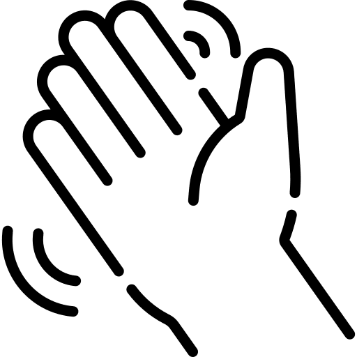 Goodbye gestures goodbye sign language icon