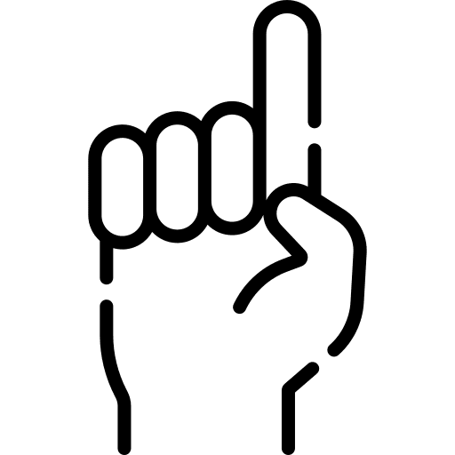 Up one hands and gestures gestures icon