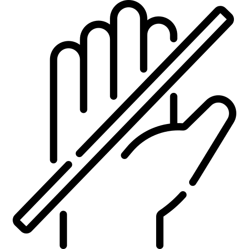 Dont hands and gestures dont sign language icon