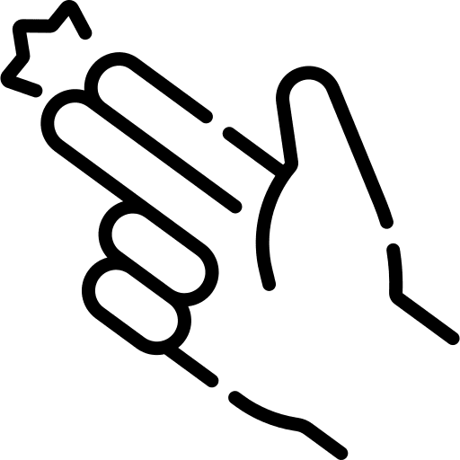 Gun hand hands and gestures sign language icon