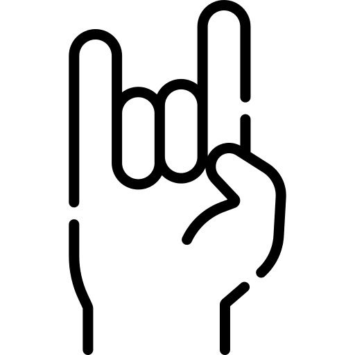 Maloik hand rock and roll maloik icon