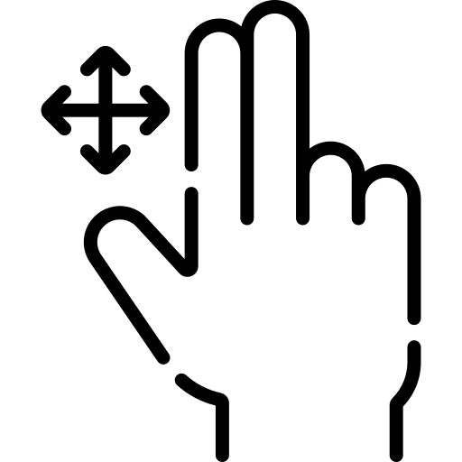 Move hand move gestures icon