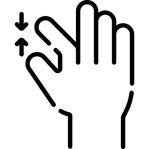 Zoom in zoom in gestures hands and gestures icon