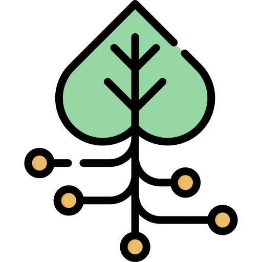 Genetics engineering gmo plant icon