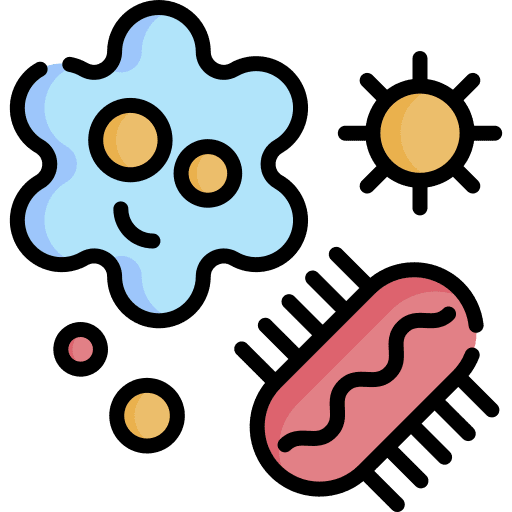 Microorganism virus life science icon