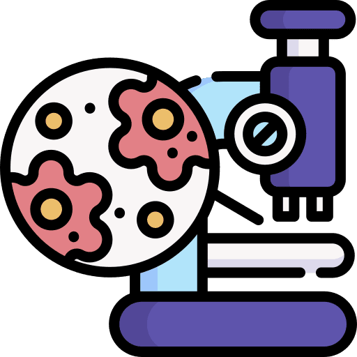 Microscope science observation microscope icon