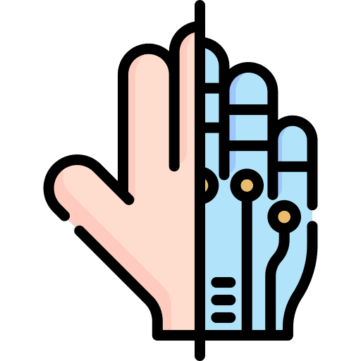 Bionic bionic hand electronics technology icon