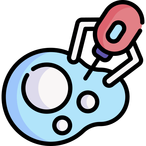 Nanomedicine robot nanomedicine cell icon