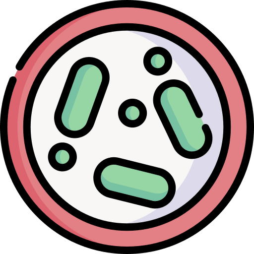 Petri dish lab bacteria experimentation icon