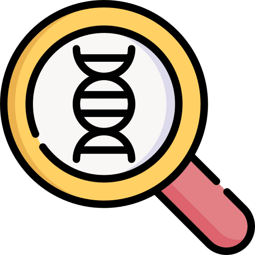 Genetic genetical science research icon