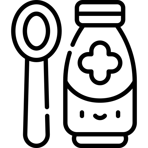 Cough syrup flu healthcare and medical sick icon