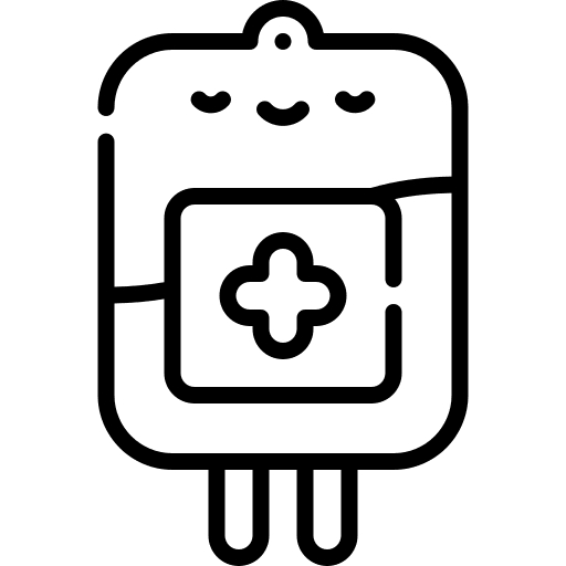 Iv bag healthcare and medical blood type health care icon