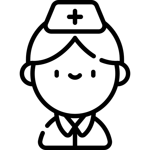 Nurse professions and jobs nurse woman icon