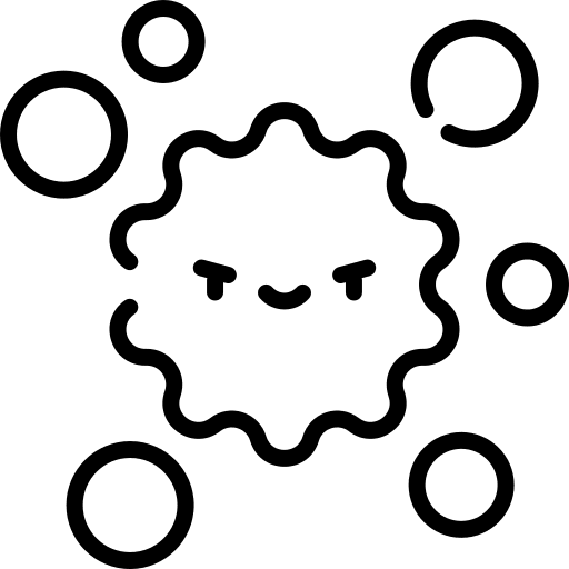 Virus coronavirus covid 19 bacteria icon