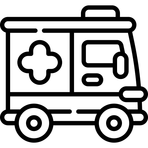 Ambulance transportation transport medical icon