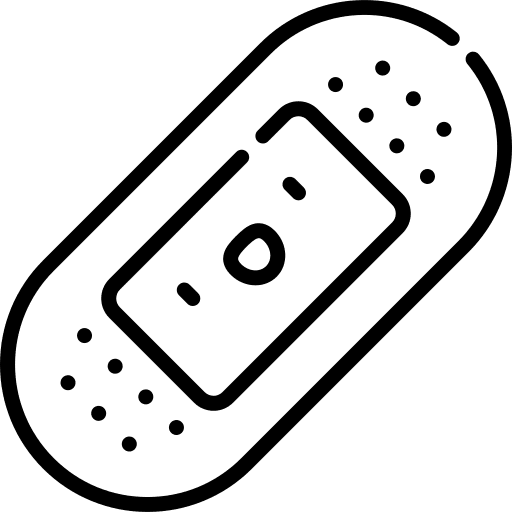 Band aid hospital wound healing icon