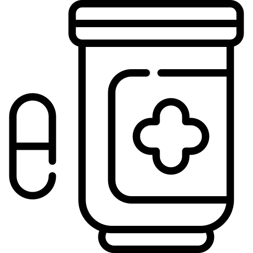 Drugs medication pharmacy pill icon