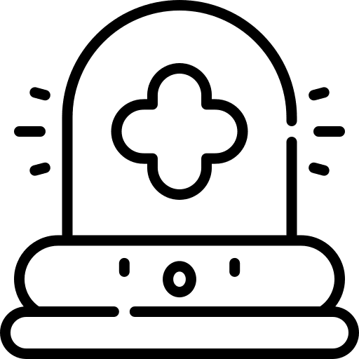 Emergency signaling light emergency icon