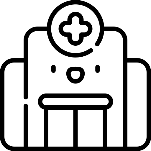 Hospital medical building hospital icon