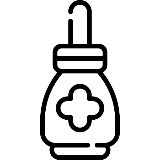 Iodine health wounds cure icon