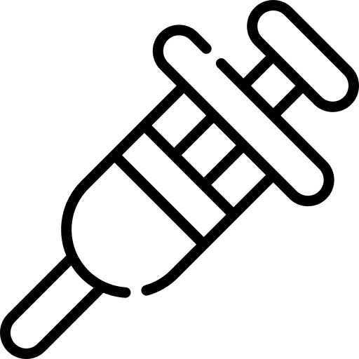 Syringe drugs syringes healthcare and medical icon