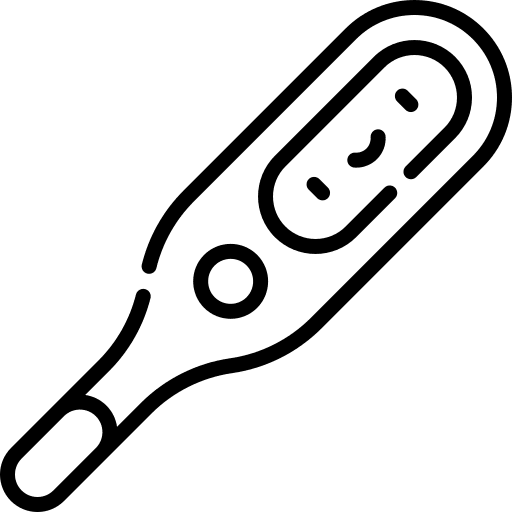 Thermometer medical care temperature icon