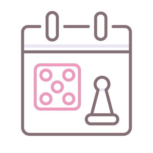 Board game hobby entertainment day icon