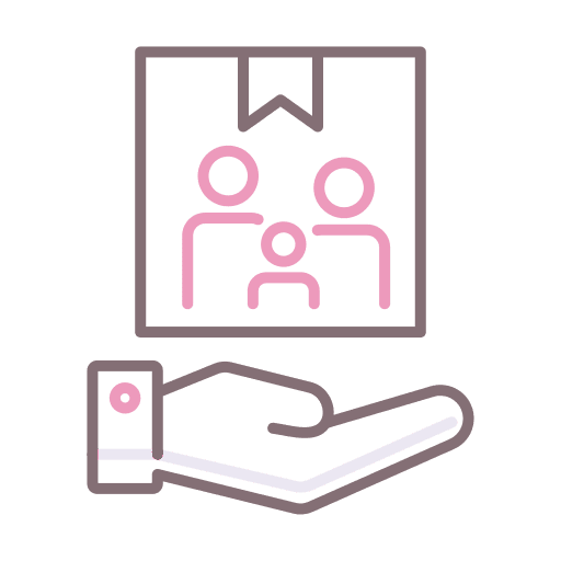 Heritage present user hand icon