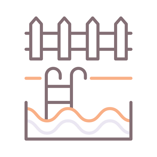 Swimming pool backyard ladder swimming pool icon