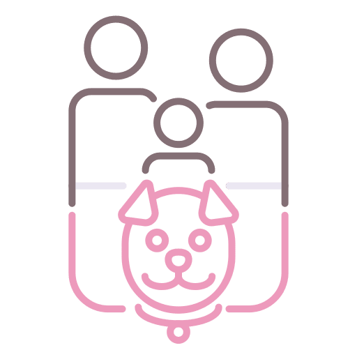 Family family dog people icon