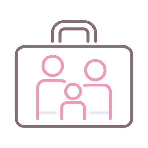 Family travel group family icon