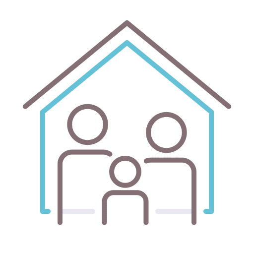 Home family building house icon