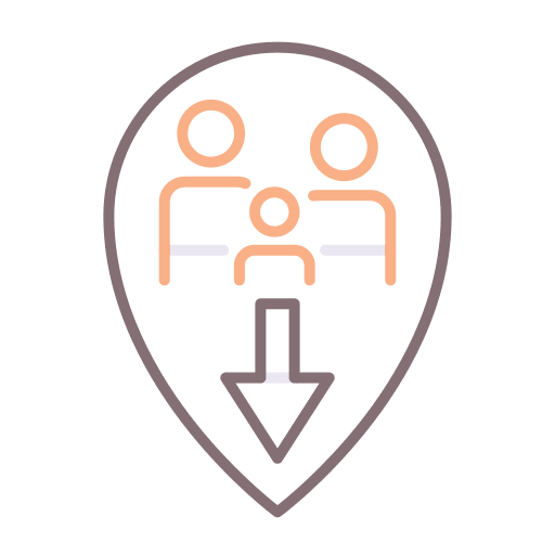 Family placeholder map locator maps and location icon