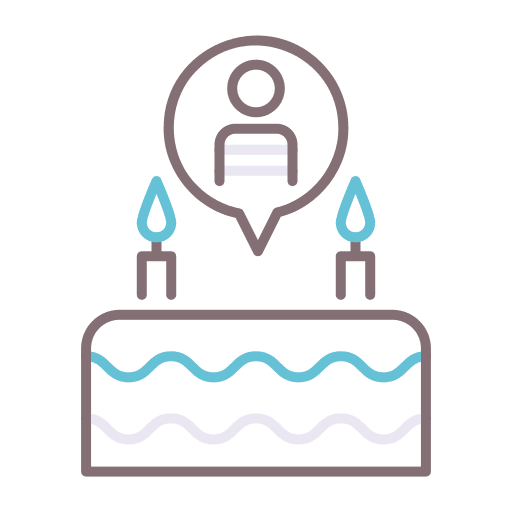 Happy birthday sweet food and restaurant happy birthday icon