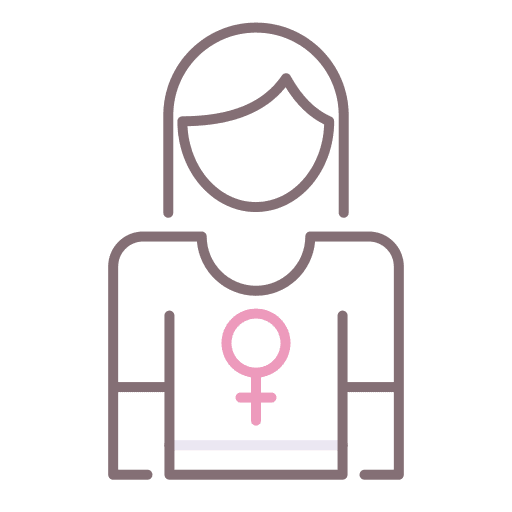 Sister user gender symbol avatar icon