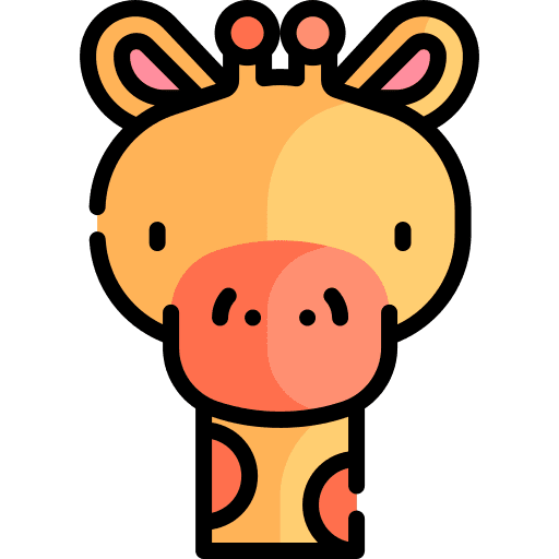 Giraffe fauna nature mammals icon