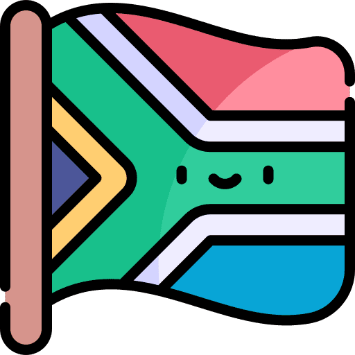 South africa flags nation flag icon