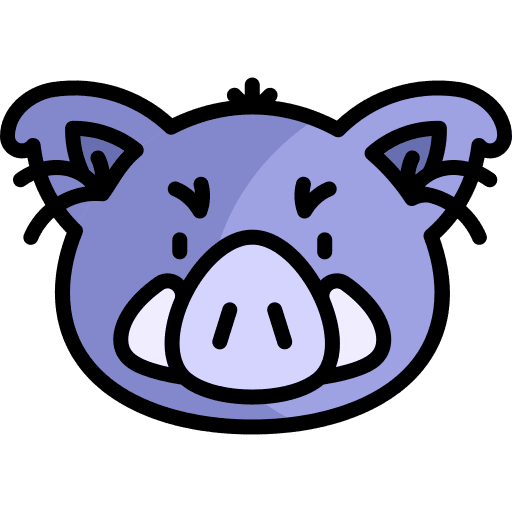 Boar animals wildlife boar icon