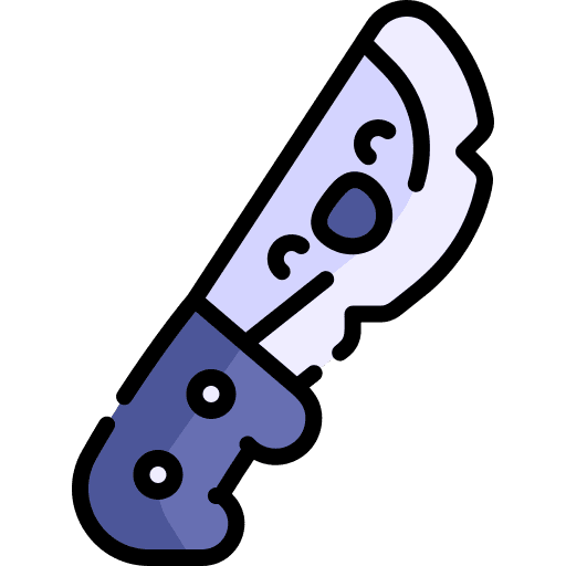 Dagger blade weapon knife icon