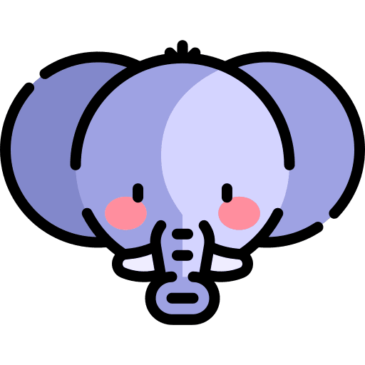 Elephant mammal animal kingdom zoo icon