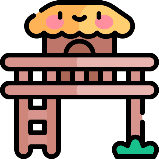 Hut home architecture and city african icon