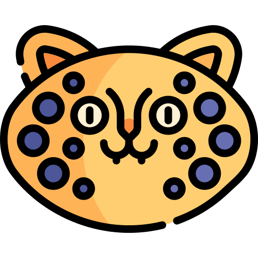Leopard jungle safari nature icon