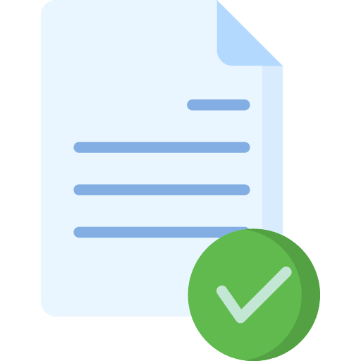 File files and folders tick approval icon