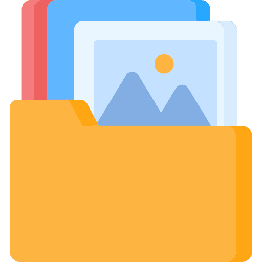 Gallery folder storage files and folders icon