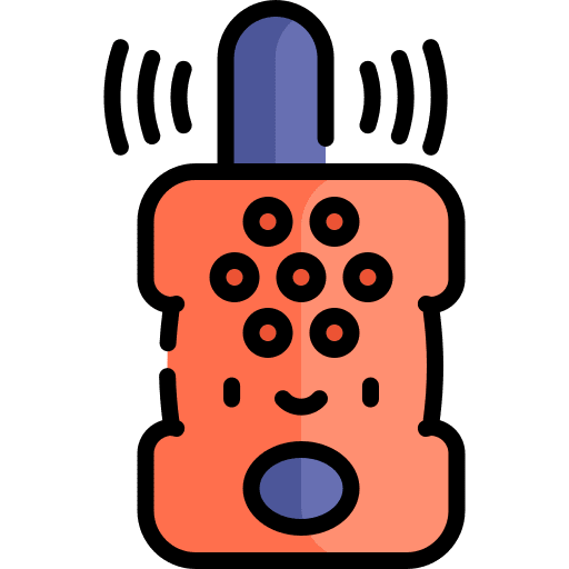 Walkie talkie frequency security radio icon
