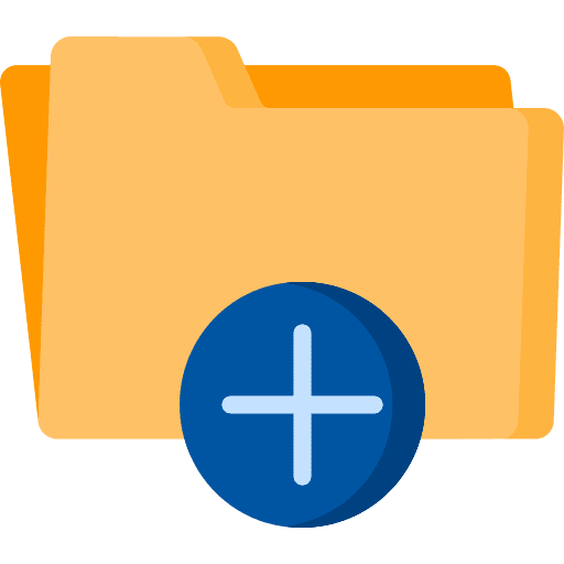 Add folder files and folders add folder file storage icon