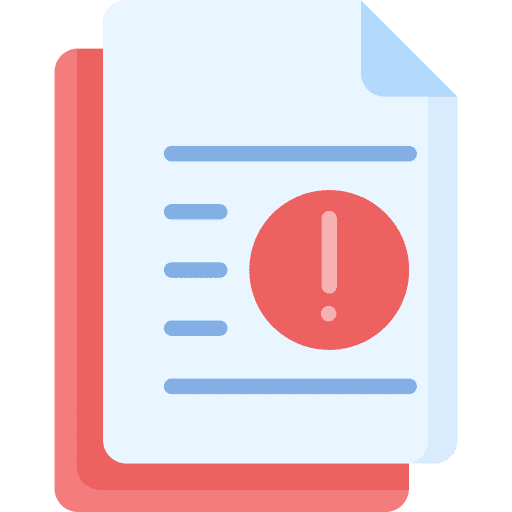 Alert interface alert signaling icon