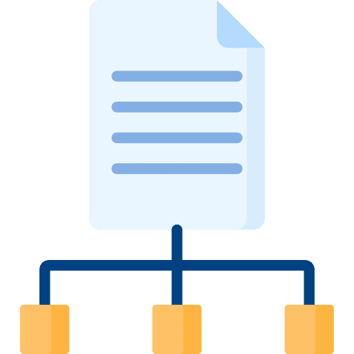 File sharing organization documentation file sharing icon