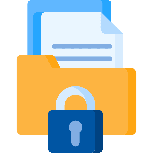 Secure folder padlock secure folder lock icon