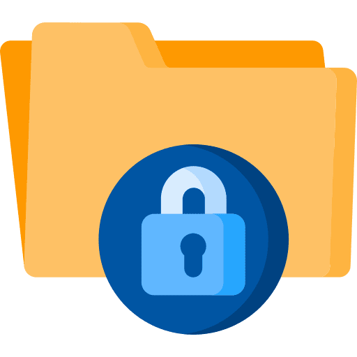 Secure secure folder privacy icon
